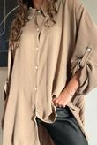 Suki Pleat Back Blouse Camel /7=